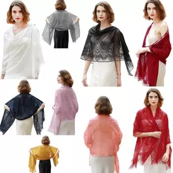 Платки и накидки для вечерних платьев. Женские шарфы из пашмины. Свадебная официальная шаль. above 175cm красный