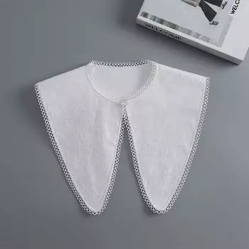 Платки с ложным воротником для женщин, весна-осень, съемные рубашки, съемные воротники, кружевные накидки на плечи для девочек, шаль с ложным воротником