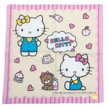 Платок Marushin Sanrio Hello Kitty 30 x 30 см Pretty Kitty Хлопок 3065009000 Прибл.. 100%