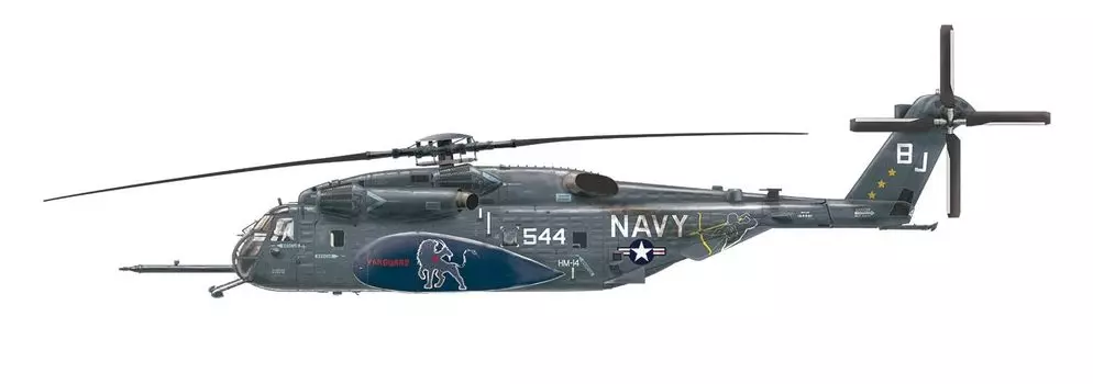 Platts American Helicopter Sea Dragon Vanguard Chimera 2017 Пластиковая модель 1/72 Тральщик/Транспорт MH-53E HM-14 TPA-39