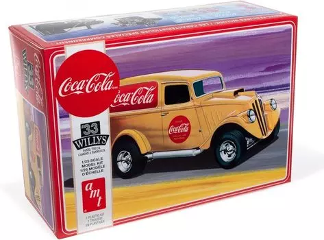 Platts AMT 1933 Willys Панельный грузовик Пластиковая модель AMT1406 1/25 Coca-Cola
