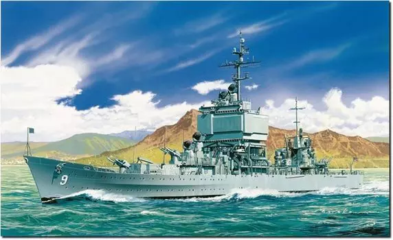 Platts Dragon Американский атомный ракетный крейсер Long Beach пластиковая модель DR7091 1/700 USS. CGN-9 (корабль)