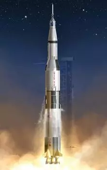 Platts Dragon Man, стоящий на Луне, ракета-носитель Saturn V Project Apollo 11 Mission, акриловый брелок, в комплекте, пластиковая модель DR11017SP