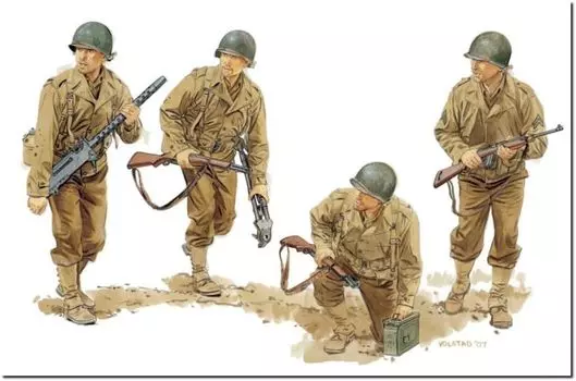 Platts Dragon WW2 Американская бронированная пехота Gen2 Фигурка 4 Набор пластиковая модель DR6366 1/35 (Человек/Животное)
