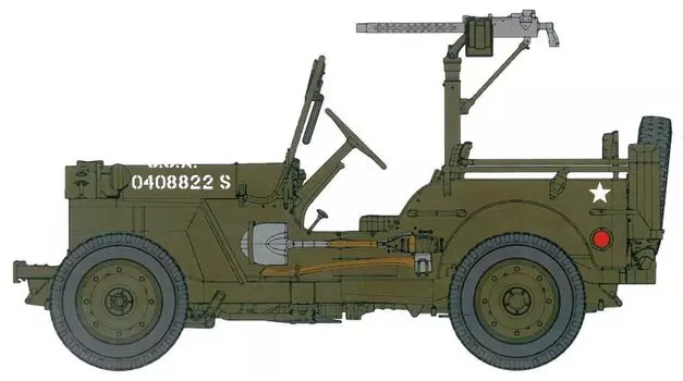 Platts Dragon WW2 Американский грузовик M1919 с маркировкой машины, трафарет входит в комплект, пластиковая модель DR75050SP 1/6 1/4 44 пушки/Британский и