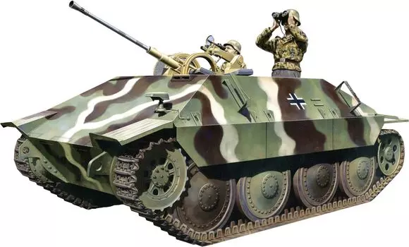 Platts Dragon WW2 немецкий танк Hetzer Recovery Tank 2cm Flak38 в комплекте пластиковая модель DR6399F 1/35
