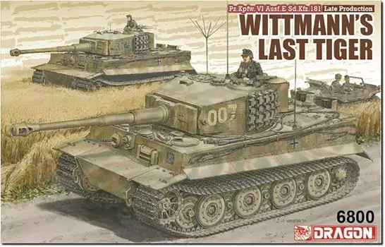 Platts Dragon WW2 немецкий Tiger I позднего производства Wittmann последний тигр с пушкой напечатанный дульный экипаж акриловая подставка роскошные характеристики пластиковая модель