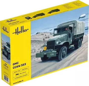 Platts Elaire WW2 Американский грузовик GMC CCKW 353 Пластиковая модель HE81121 1/35