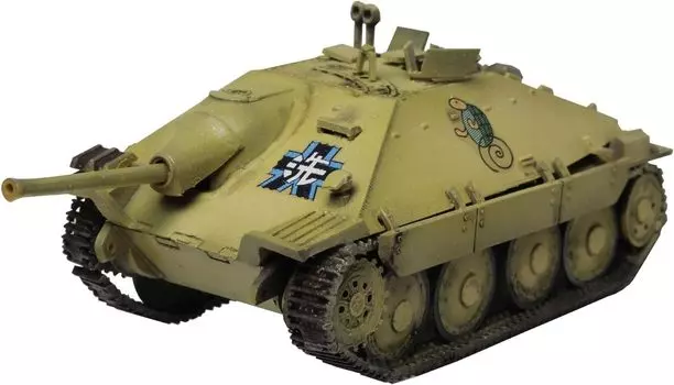 Platts Girls Panzer Final Chapter Hetzer Team with acrylic stand scale plastic model & (38(t) modified) Kame-san 1/72 GP72-45