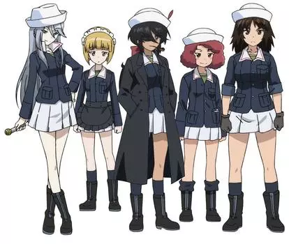 Platts Girls Panzer Final Chapter Oarai Academy Shark Team набор фигурок и 1/35 для девочек