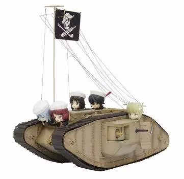 Platts Girls Panzer Final Chapter Tank Oarai Academy Team Petit Team Special Edition Scale Plastic Model & Mk.IV Girls Shark-san Shark-san 1/32 GP-58