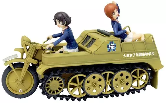 Platts Girls Panzer Movie Miho и Kettenkrad Oarai Academy Технические характеристики акрилового брелока в комплекте Масштабная пластиковая модель и девушки Юкари 1/35 GPSP-13