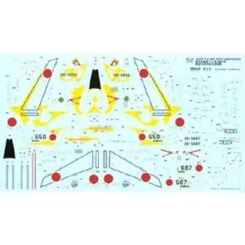 Platts JASDF 50th Anniversary of the 3rd Air Wing Decal Plastic Model Parts T-4 JD-34