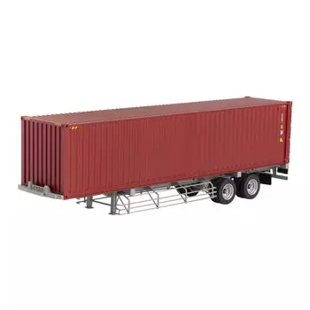 Platts Kencraft 40-футовый морской контейнер цвета ржавчины, специализированный транспортный прицеп 1/50 и