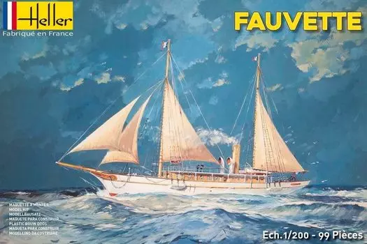 Platts Sailing Ship Fourvette Plastic Model HE80612 Hreir 1/200 (Ship)