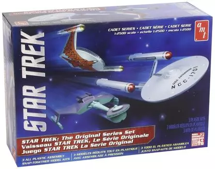 Platts Star Trek Space Operation 3 Набор кораблей Пластиковая модель 1/2500