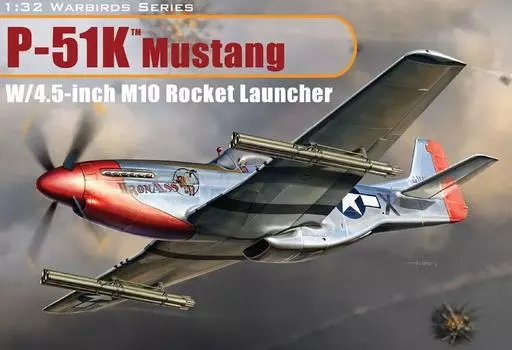 Platts US Army Air Corps Mustang inch M10 Ракетная установка Пластиковая модель 1/32 P-51K W/4.5