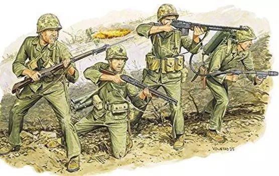 Platts World War II US Marine Corps Iwo Jima 1945 Plastic Model DR6038 1/35