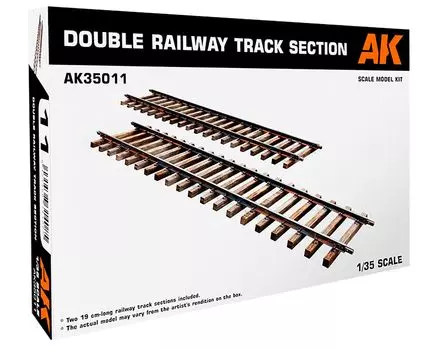 Platz AK Interactive Rail Section Set Plastic Model AK35011 1/35
