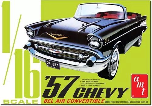 Platz AMT 1657 Chevy Bel Air Кабриолет Пластиковая модель AMT1159 1/16 (Машина)