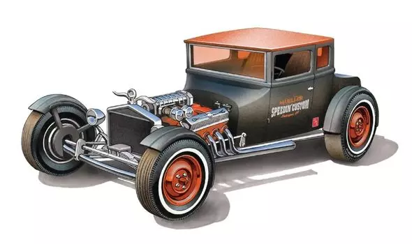 Platz AMT 1925 Ford T рубленая пластиковая модель AMT1167 1/25 (Машина)