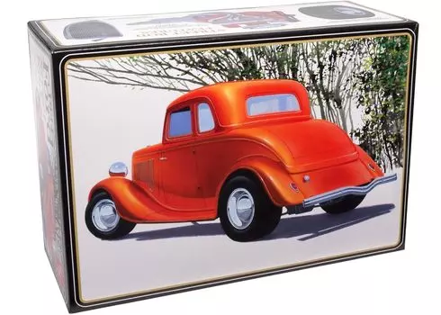 Platz AMT 1934 Ford 5 Window Coupe Street Rod Пластиковая модель AMT1384 1/25