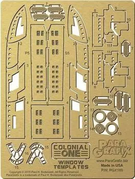 Platz Colonial One Window Template Plastic Model PGX189 1/350