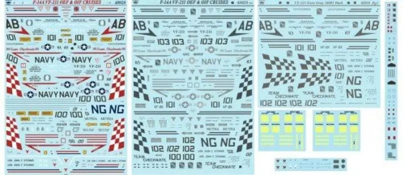 Platz Cruise FTD48-028 F-14A VF-211OEF&OIF&Last