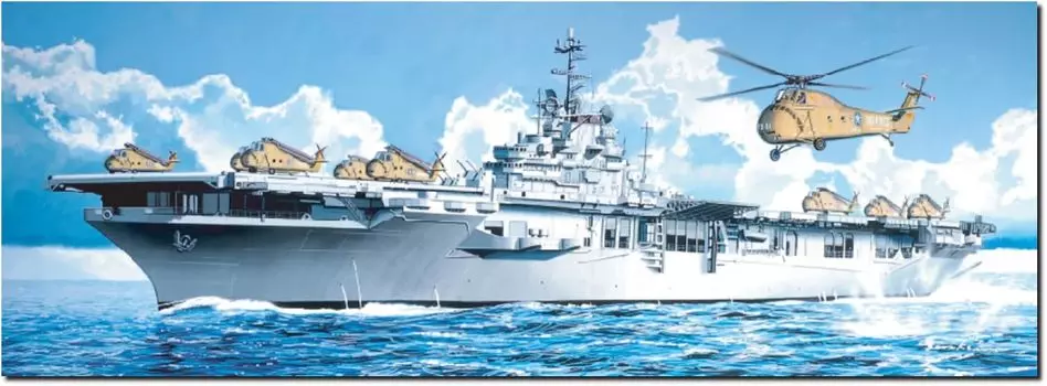 Platz Dragon American Amphibious Assault Ship Boxer Plastic Model DR7070 1/700 LPH-4 (Ship)