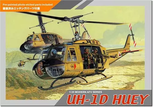 Platz Dragon Американский вертолет общего назначения Huey Пластиковая модель DR3538 1/35 UH-1D (Вертолет)