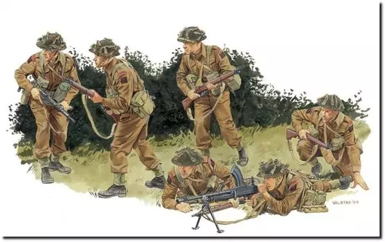 Platz Dragon WW2 Британская армия Пехота Нормандия 1944 Пластиковая модель DR6212 1/35