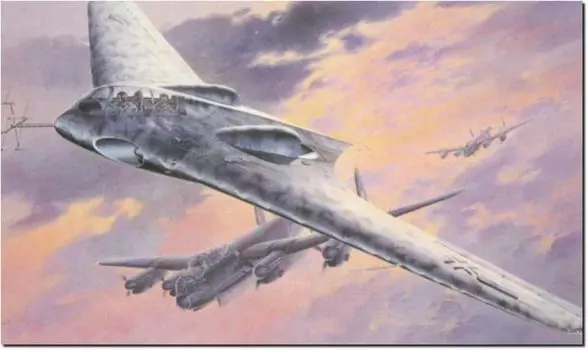 Platz Dragon WW2 German Horten Ho229B Night Fighter Type Plastic Model DR5511 1/48 (Airplane)