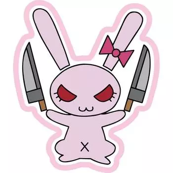 Platz Girls Panzer Final Chapter Embroidery Patch Series Rabbit Team Embroidery Patch & (Small)