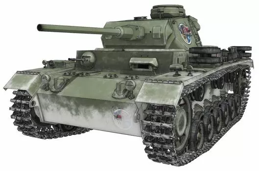 Platz Girls Panzer Final Chapter III Panzer J Type Viking Fisheries High School Scale Пластиковая модель и 1/35 GP-48
