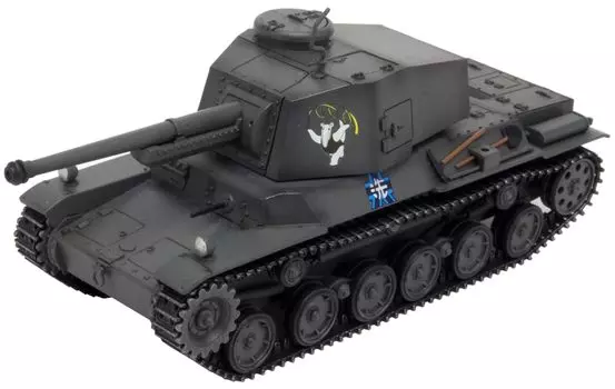 Platz Girls Panzer Final Chapter Type 3 Medium Tank Chinu Anteater Team Flag Acrylic Stand Included Scale Plastic Model & & 1/72 GP72-42