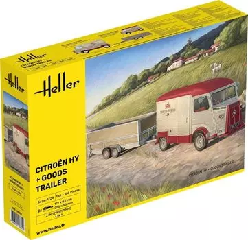 Platz Herre Citroen H Van с грузовым прицепом пластиковая модель HE50331 1/24 (автомобиль)