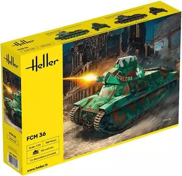 Platz Herre WW2 французский легкий танк FCM36 пластиковая модель HE30322 1/35