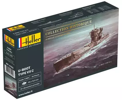 Platz Herre WW2 немецкая подводная лодка тип VIIc пластиковая модель HE81002 1/400