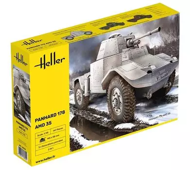 Platz Herrere WW2 Франция Panhard 178 AMD35 Колесная бронированная машина Пластиковая модель HE30325 1/35