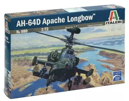 PLATZ Italeri American Apache Longbow Attack Helicopter Plastic Model IT0080 1/72 AH-64D (Helicopter)
