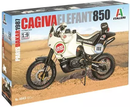 Platz Italeri Cagiva Elephant 850 1987 Технические характеристики Японское руководство прилагается Пластиковая модель IT4643 1/9 Париж-Дакар