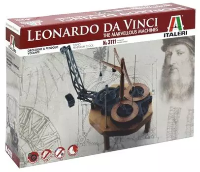 Platz Italeri Leonardo da Pendulum Clock Пластиковая модель IT3111 Vinci s