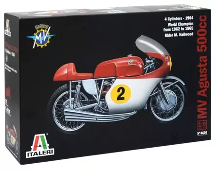 Platz Italeri MV Agusta 500 куб.см 4 цилиндра 1964 пластиковая модель IT4630 1/9