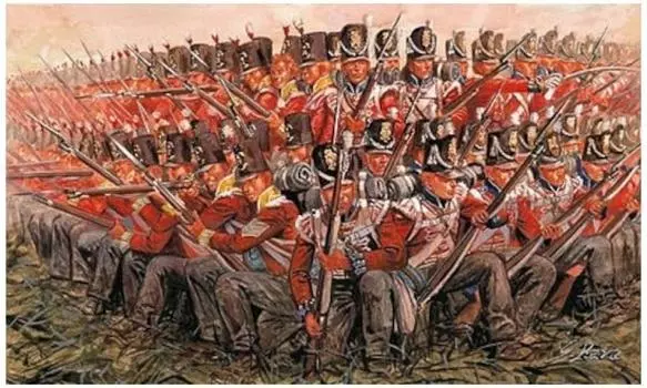 Platz Italeri Наполеоновские войны Британский солдат 1815 Пластиковая модель IT6095 1/72 (Человек)