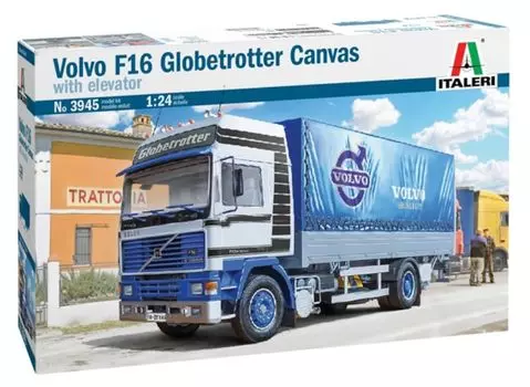 Platz Italeri Volvo F16 Globetrotter ворота включены пластиковая модель IT3945 1/24 капот/электропривод