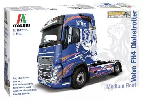 Platz Italeri Volvo FH4 Средняя крыша Пластиковая модель IT3942 1/24 Globe-Trotter