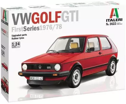 Platz Italeri VW Golf GTI 2in1 японская инструкция с пластиковой моделью IT3622 1/24 1976/78