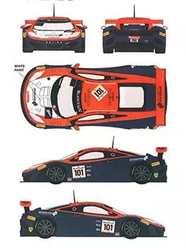 Platz McLaren GT3 GT Von Ryan Racing Car 2014 Spa 24 Hours Набор наклеек RDE24-011 1/24 MP-4-12c № 101