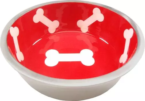 PLATZ PET Dog Tableware Majestic Bowl M Size Cherry Red SUPPLISES&FUN