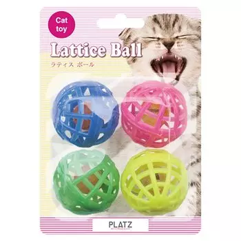 PLATZ PET SUPPLIES FUN Игрушка для кошек решетчатый мяч 4P &
